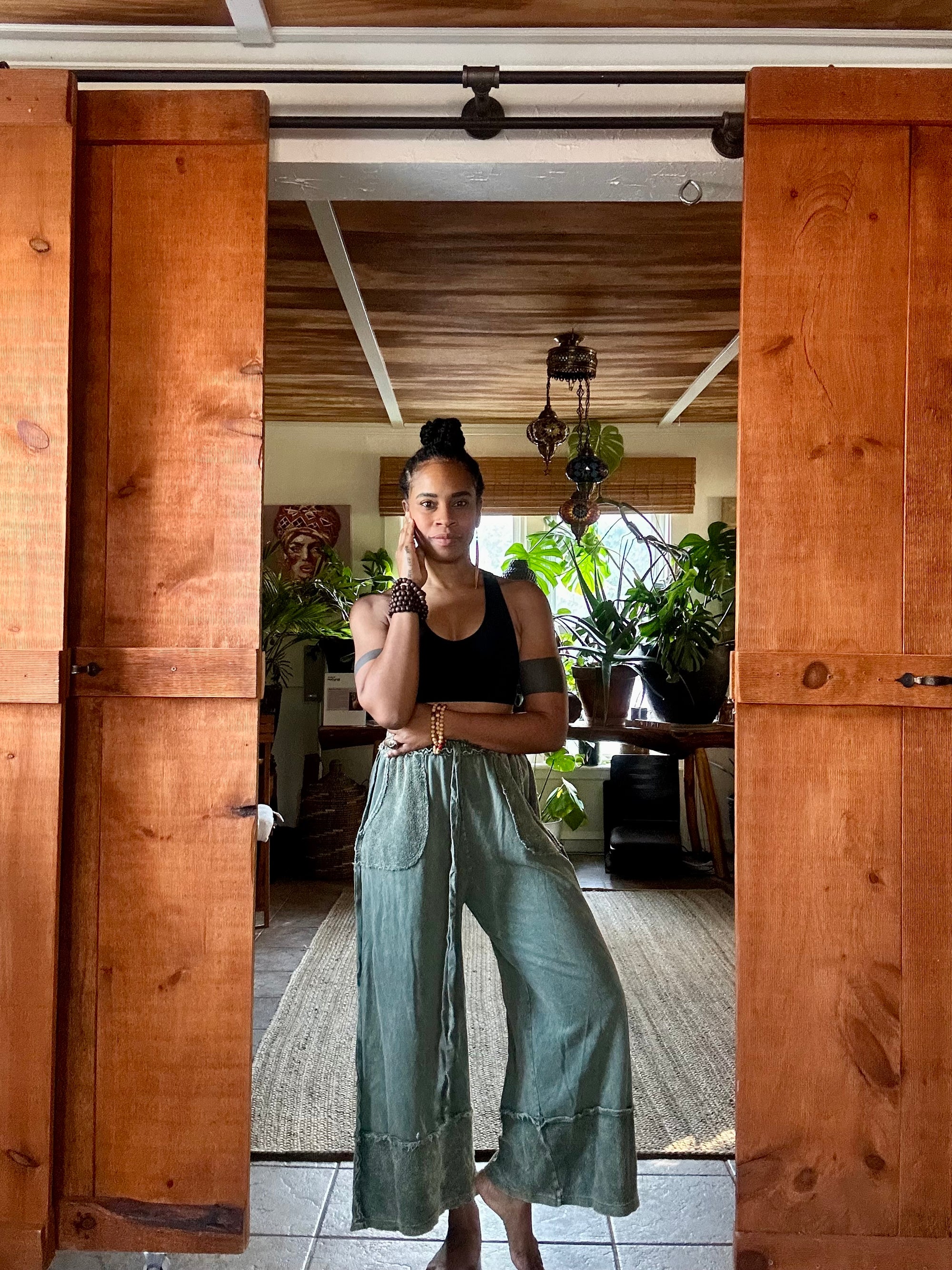 Olive Yogi Pants